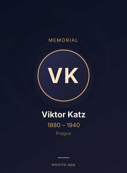 Memorial portrait of Viktor Katz
