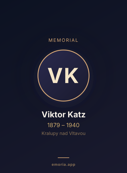 Memorial portrait of Viktor Katz