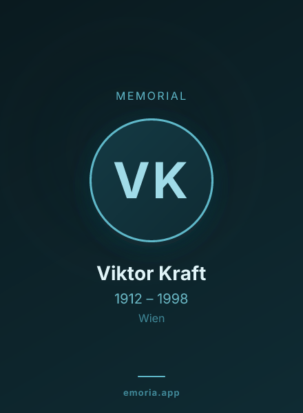 Memorial portrait of Viktor Kraft