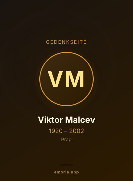 Gedenkportrait von Viktor Malcev