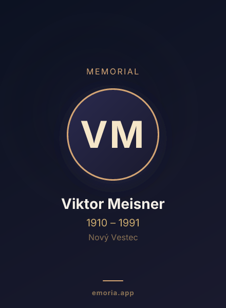 Memorial portrait of Viktor Meisner
