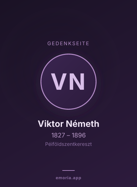 Gedenkportrait von Viktor Németh