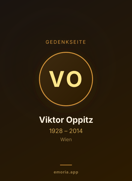Gedenkportrait von Viktor Oppitz