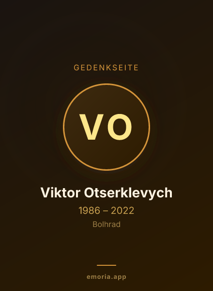 Gedenkportrait von Viktor Otserklevych