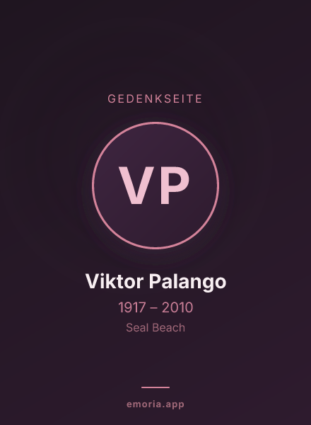 Gedenkportrait von Viktor Palango