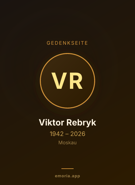 Gedenkportrait von Viktor Rebryk
