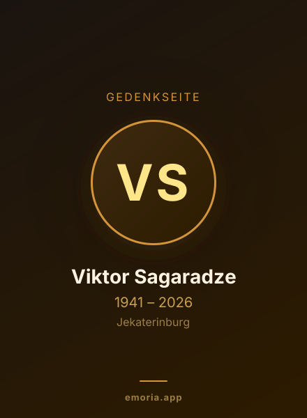 Gedenkportrait von Viktor Sagaradze