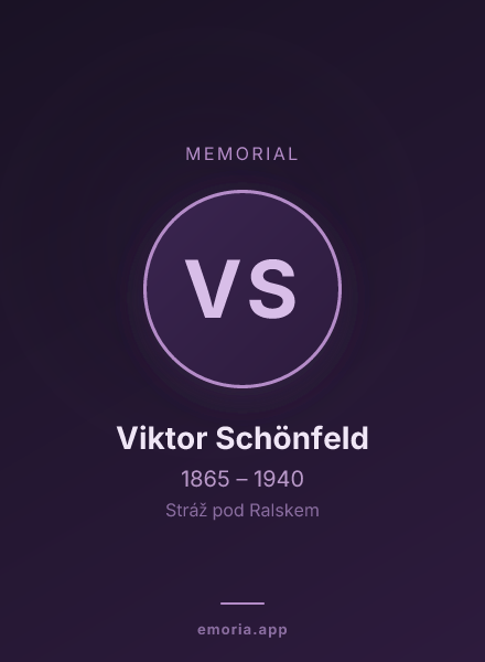 Memorial portrait of Viktor Schönfeld
