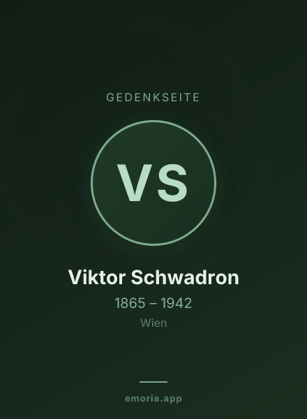 Gedenkportrait von Viktor Schwadron