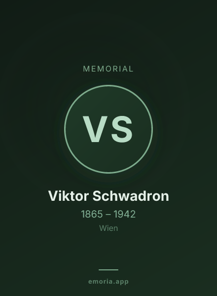 Memorial portrait of Viktor Schwadron