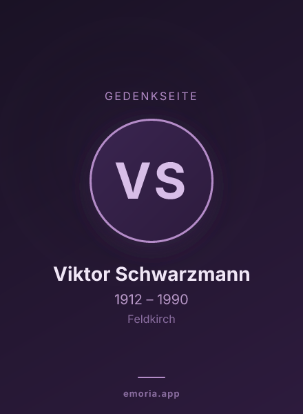 Gedenkportrait von Viktor Schwarzmann
