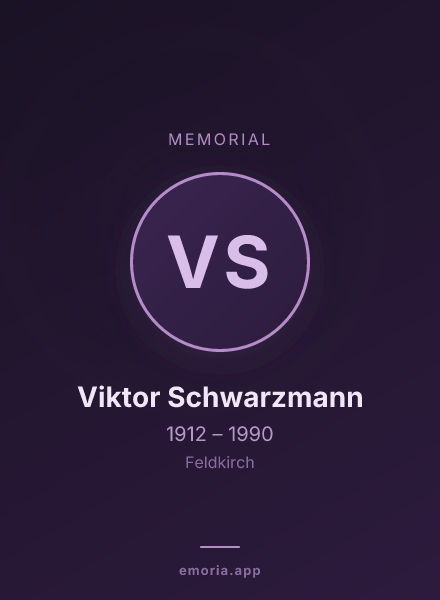 Memorial portrait of Viktor Schwarzmann