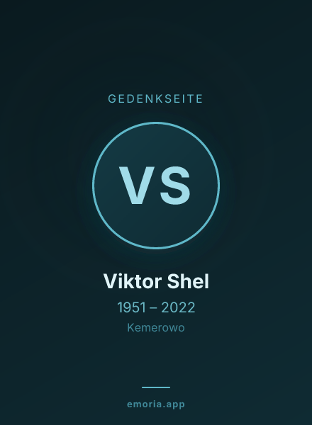 Gedenkportrait von Viktor Shel