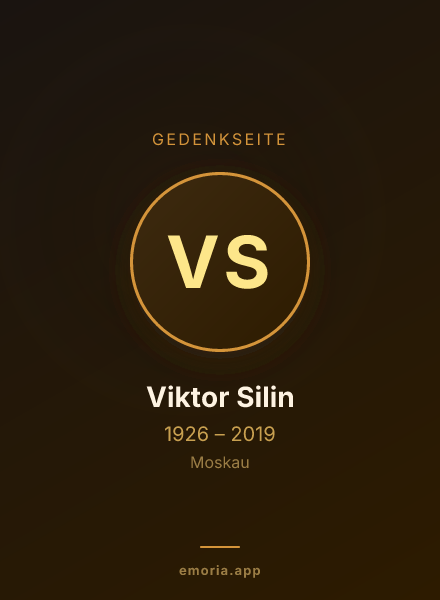 Gedenkportrait von Viktor Silin