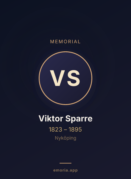Memorial portrait of Viktor Sparre