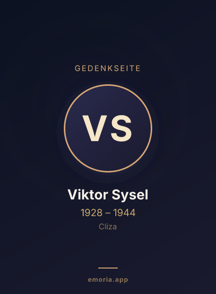 Gedenkportrait von Viktor Sysel