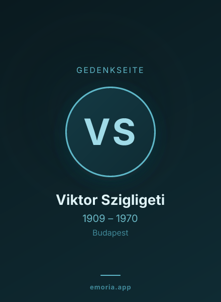 Gedenkportrait von Viktor Szigligeti