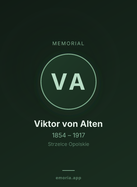 Memorial portrait of Viktor von Alten