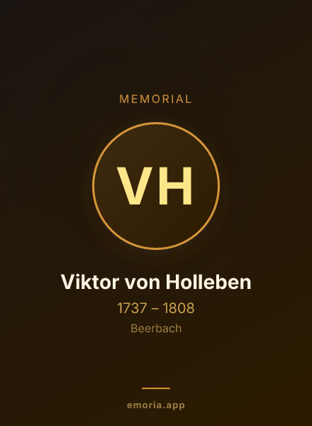 Memorial portrait of Viktor von Holleben