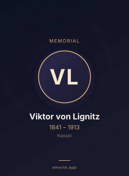 Memorial portrait of Viktor von Lignitz