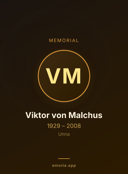 Memorial portrait of Viktor von Malchus