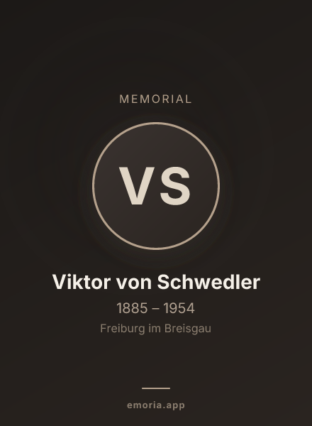 Memorial portrait of Viktor von Schwedler
