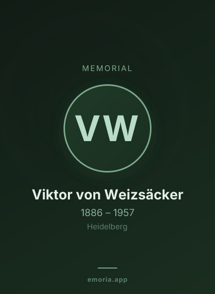 Memorial portrait of Viktor von Weizsäcker