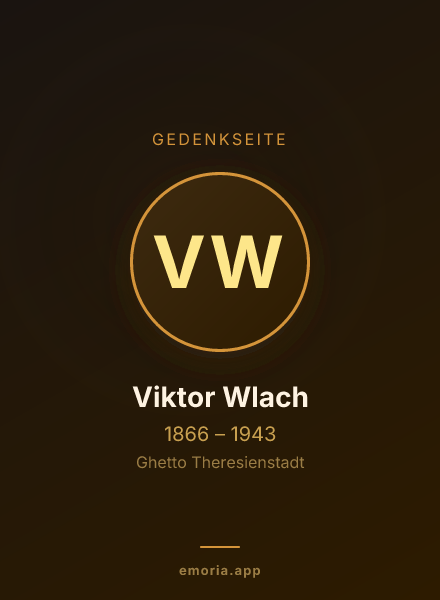 Gedenkportrait von Viktor Wlach