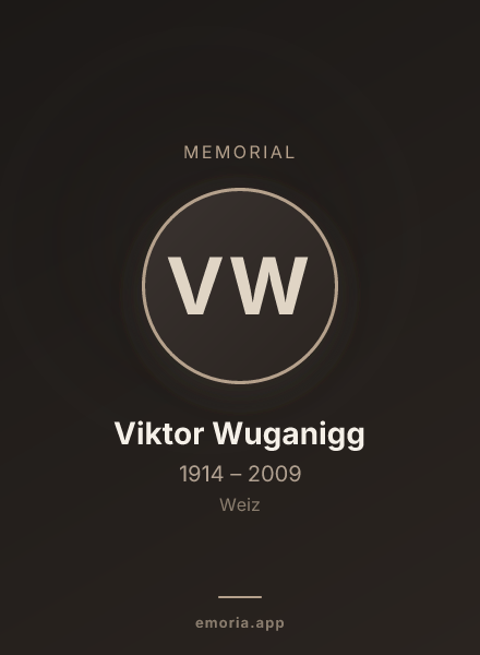 Memorial portrait of Viktor Wuganigg