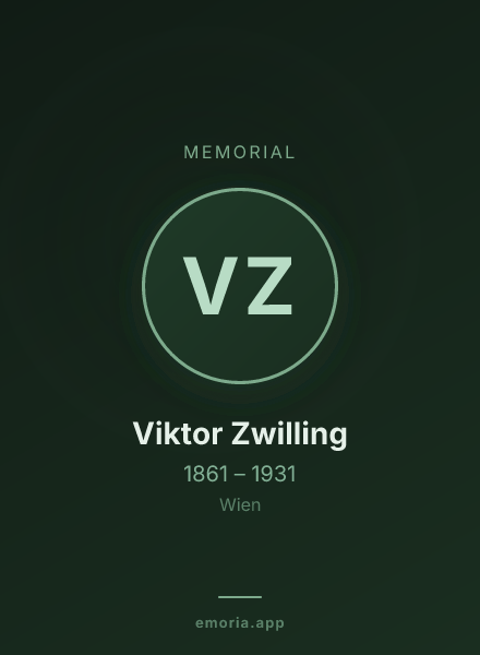 Memorial portrait of Viktor Zwilling