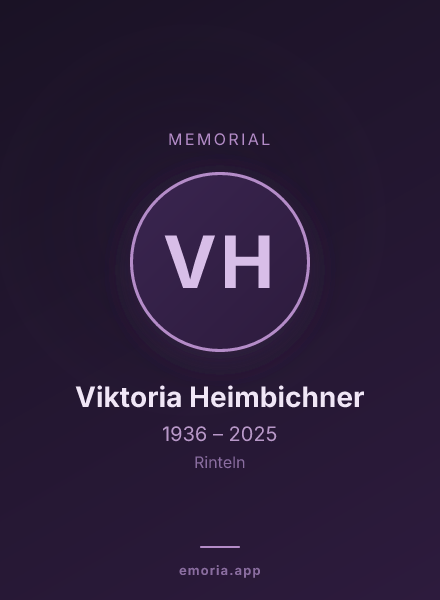 Memorial portrait of Viktoria Heimbichner
