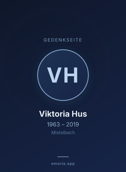 Gedenkportrait von Viktoria Hus