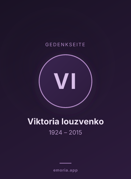 Gedenkportrait von Viktoria Iouzvenko