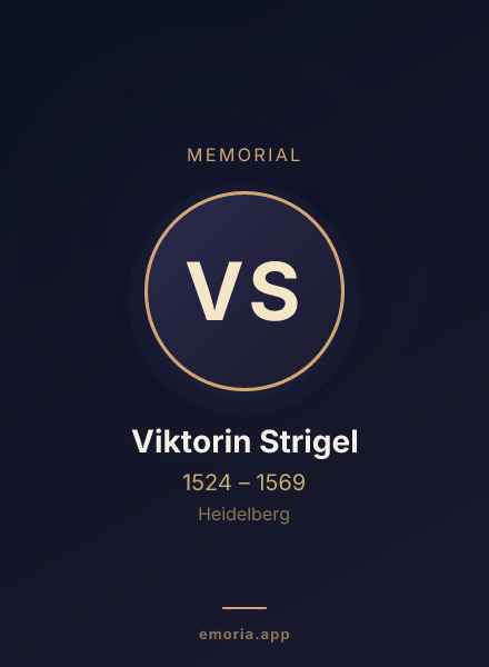 Memorial portrait of Viktorin Strigel