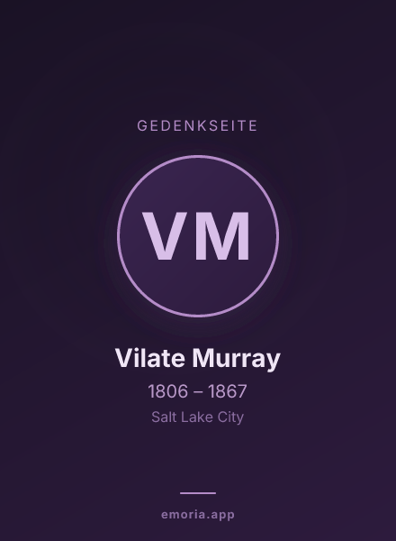 Gedenkportrait von Vilate Murray