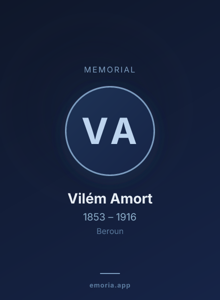 Memorial portrait of Vilém Amort