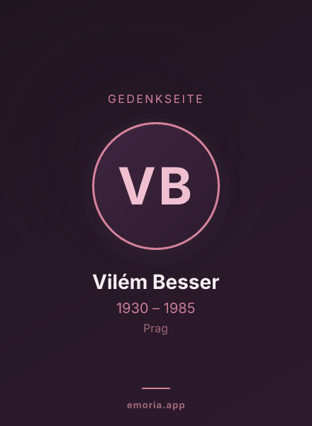 Gedenkportrait von Vilém Besser