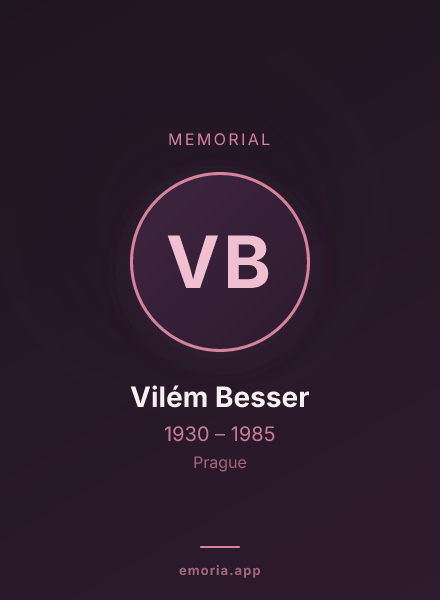 Memorial portrait of Vilém Besser