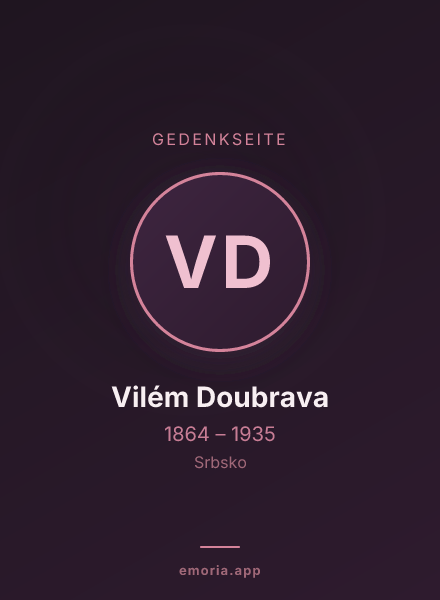 Gedenkportrait von Vilém Doubrava