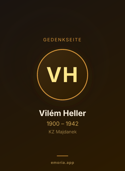 Gedenkportrait von Vilém Heller
