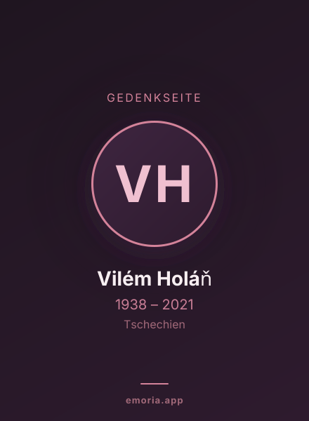 Gedenkportrait von Vilém Holáň