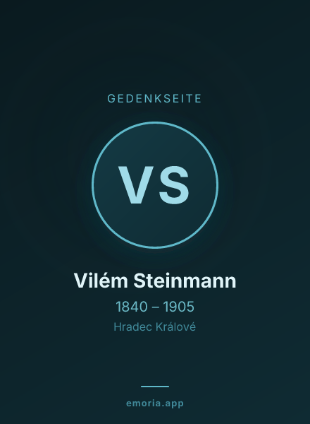 Gedenkportrait von Vilém Steinmann