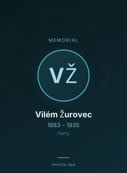 Memorial portrait of Vilém Žurovec