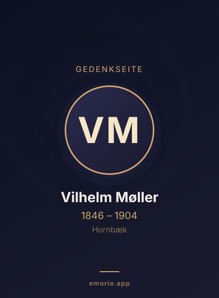 Gedenkportrait von Vilhelm Møller
