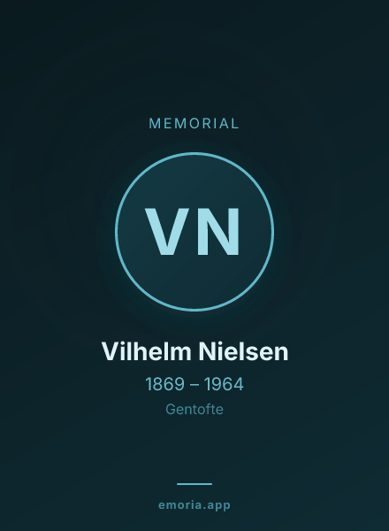 Memorial portrait of Vilhelm Nielsen