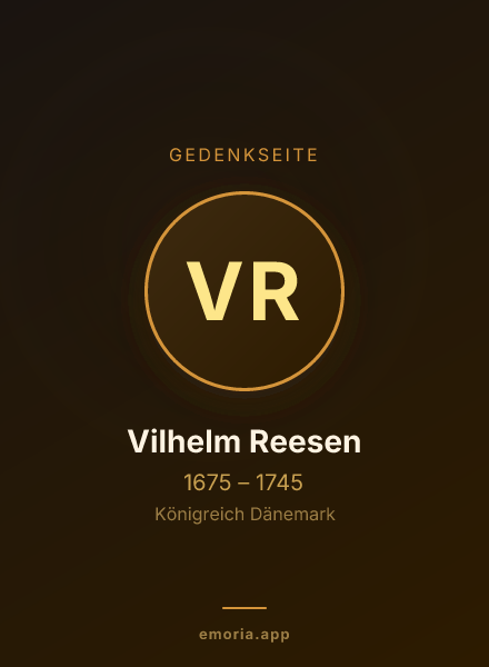 Gedenkportrait von Vilhelm Reesen