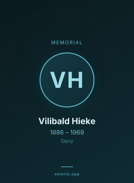 Memorial portrait of Vilibald Hieke
