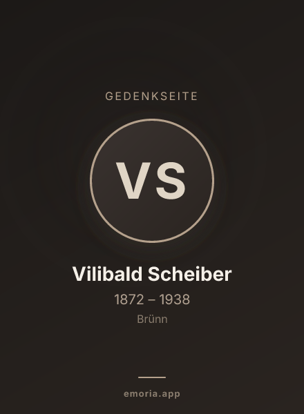 Gedenkportrait von Vilibald Scheiber