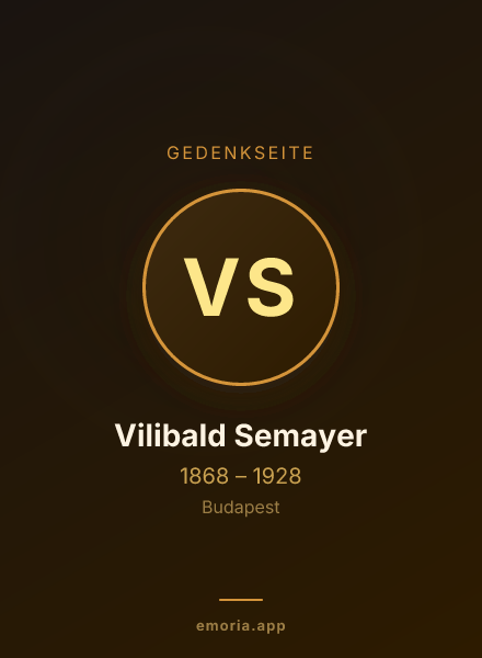 Gedenkportrait von Vilibald Semayer