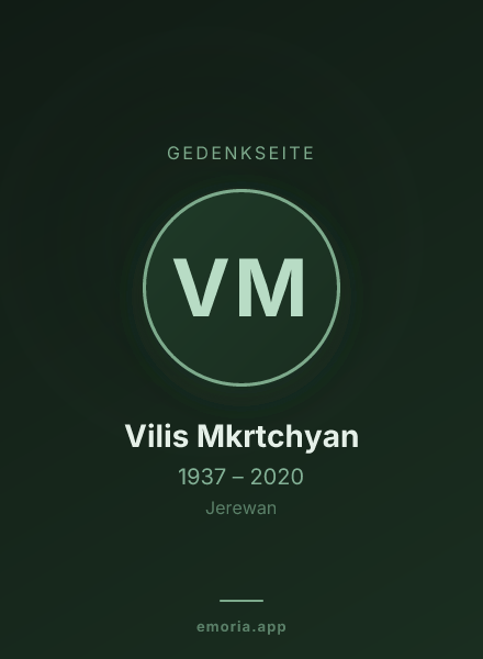 Gedenkportrait von Vilis Mkrtchyan